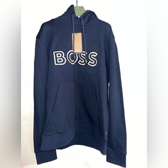Hugo BOSS Seeger 105 Men's Navy Hoodie size L